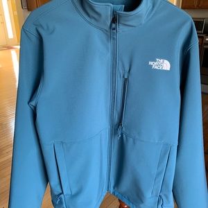 Mens North Face Apex Bionic Soft-shell Jacket in Mallard Blue Size Large